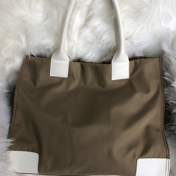 SOLD!!!!!!! Tory Burch Ella Nylon/Leather Tote - Picture 3 of 8
